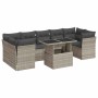 Set of 10-piece garden sofas with light gray synthetic rattan cushions by , Garden sets - Ref: Foro24-3326223, Price: 772,17 ...