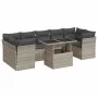 Set of 10-piece garden sofas with light gray synthetic rattan cushions by , Garden sets - Ref: Foro24-3326223, Price: 752,40 ...