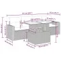 Gartenmöbel-Set 5-teilig mit schwarzen Polstern aus synthetischem Rattan von , Gartensets - Ref: Foro24-3326237, Preis: 349,3...