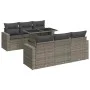 7-piece garden sofa set with gray synthetic rattan cushions by , Garden sets - Ref: Foro24-3326261, Price: 509,59 €, Discount: %