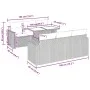 7-piece garden sofa set with light gray PE rattan cushions by , Garden sets - Ref: Foro24-3326263, Price: 559,43 €, Discount: %