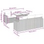 Set de sofás de jardín 7 pzas con cojines ratán PE gris claro de , Conjuntos de jardín - Ref: Foro24-3326263, Precio: 559,29 ...