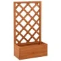 Orange fir wood garden trellis planter 50x25x90 cm by vidaXL, Pots and planters - Ref: Foro24-314830, Price: 45,68 €, Discoun...