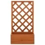 Jardinera enrejada de jardín madera abeto naranja 50x25x90 cm de vidaXL, Maceteros y jardineras - Ref: Foro24-314830, Precio:...