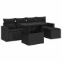 6-piece garden sofa set with black synthetic rattan cushions by , Garden sets - Ref: Foro24-3326296, Price: 441,55 €, Discoun...