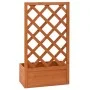 Orange fir wood garden trellis planter 50x25x90 cm by vidaXL, Pots and planters - Ref: Foro24-314830, Price: 45,68 €, Discoun...