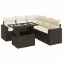 Set of 6 garden sofas and brown synthetic rattan cushions by , Garden sets - Ref: Foro24-3326324, Price: 459,93 €, Discount: %