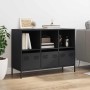 Cold-rolled black steel sideboard 101.5x39x73.5 cm by , Sideboards - Ref: Foro24-851364, Price: 161,87 €, Discount: %