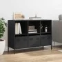 Kaltgewalzter schwarzer Stahlschrank 101,5x39x73,5 cm von , Sideboards - Ref: Foro24-851364, Preis: 158,78 €, Rabatt: %