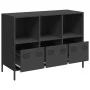 Kaltgewalzter schwarzer Stahlschrank 101,5x39x73,5 cm von , Sideboards - Ref: Foro24-851364, Preis: 158,78 €, Rabatt: %