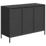 Kaltgewalzter schwarzer Stahlschrank 101,5x39x73,5 cm von , Sideboards - Ref: Foro24-851364, Preis: 158,78 €, Rabatt: %