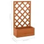 Orange fir wood garden trellis planter 50x25x90 cm by vidaXL, Pots and planters - Ref: Foro24-314830, Price: 45,68 €, Discoun...