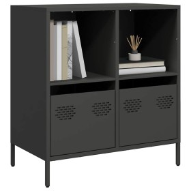 Cold-rolled black steel sideboard 68x39x73.5 cm by , Sideboards - Ref: Foro24-851358, Price: 83,57 €, Discount: %