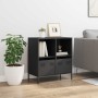 Aparador de acero laminado en frío negro 68x39x73,5 cm de , Aparadores - Ref: Foro24-851358, Precio: 83,51 €