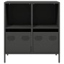 Aparador de acero laminado en frío negro 68x39x73,5 cm de , Aparadores - Ref: Foro24-851358, Precio: 83,51 €