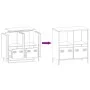 Cold-rolled black steel sideboard 68x39x73.5 cm by , Sideboards - Ref: Foro24-851358, Price: 82,80 €, Discount: %