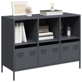 Kaltgewalzter Stahlschrank in Anthrazitgrau 101,5x39x73,5 cm von , Sideboards - Ref: Foro24-851366, Preis: 170,85 €, Rabatt: %