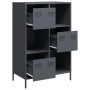 Anthracite gray steel sideboard 68x39x103.5 cm by , Sideboards - Ref: Foro24-851408, Price: 120,47 €, Discount: %