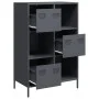 Anthracite gray steel sideboard 68x39x103.5 cm by , Sideboards - Ref: Foro24-851408, Price: 119,38 €, Discount: %