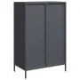 Anthracite gray steel sideboard 68x39x103.5 cm by , Sideboards - Ref: Foro24-851408, Price: 119,38 €, Discount: %