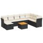 Set de sofás de jardín con cojines 9 pzas ratán sintético negro de , Conjuntos de jardín - Ref: Foro24-3325773, Precio: 513,8...
