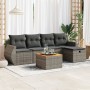 6-piece garden furniture set with gray synthetic rattan cushions by , Garden sets - Ref: Foro24-3325840, Price: 364,96 €, Dis...