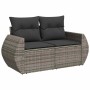 6-piece garden furniture set with gray synthetic rattan cushions by , Garden sets - Ref: Foro24-3325840, Price: 364,96 €, Dis...