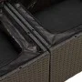 6-teiliges Gartensofa-Set und Kissen aus schwarzem Kunststoff-Rattan. von , Gartensets - Ref: Foro24-3325835, Preis: 387,08 €...