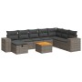 Garden sofa set with 9-piece synthetic rattan gray cushions by , Garden sets - Ref: Foro24-3325889, Price: 564,82 €, Discount: %