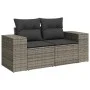Gartensofagarnitur mit 9-teiligen Kissen aus grauem Kunststoff-Rattan von , Gartensets - Ref: Foro24-3325889, Preis: 548,71 €...