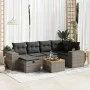 7-piece garden sofa set with gray synthetic rattan cushions by , Garden sets - Ref: Foro24-3325875, Price: 440,90 €, Discount: %