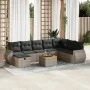 Garden sofa set with 9-piece synthetic rattan gray cushions by , Garden sets - Ref: Foro24-3325861, Price: 550,30 €, Discount: %