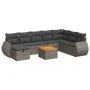 Garden sofa set with 9-piece synthetic rattan gray cushions by , Garden sets - Ref: Foro24-3325861, Price: 550,30 €, Discount: %