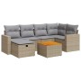 Set sofás de jardín 7 piezas y cojines ratán sintético beige de , Conjuntos de jardín - Ref: Foro24-3325790, Precio: 477,31 €...