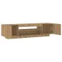 Mueble de TV luces LED madera roble artisan 160x35x40 cm de , Muebles TV - Ref: Foro24-856360, Precio: 126,99 €, Descuento: %