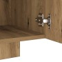 Mueble de TV luces LED madera roble artisan 160x35x40 cm de , Muebles TV - Ref: Foro24-856360, Precio: 124,25 €, Descuento: %