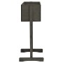 Jardinera enrejada de jardín madera de abeto gris 45x30x74 cm by vidaXL, Pots and planters - Ref: Foro24-314839, Price: 39,58...