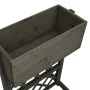 Gitter-Gartenpflanzkasten aus grauer Fichtenholz-Gartenmöbel 45x30x74 cm. von vidaXL, Töpfe und Pflanzgefäße - Ref: Foro24-31...