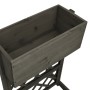 Jardinera enrejada de jardín madera de abeto gris 45x30x74 cm by vidaXL, Pots and planters - Ref: Foro24-314839, Price: 39,58...