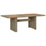 Garden dining table made of synthetic brown rattan 200x100x74 cm by vidaXL, Garden tables - Ref: Foro24-310143, Price: 175,39...