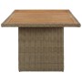 Mesa de comedor de jardín ratán sintético marrón 200x100x74 cm de vidaXL, Mesas de jardín - Ref: Foro24-310143, Precio: 176,2...