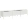TV-Ständer aus kaltgewalztem Stahl weiß 202x39x43,5 cm von , TV-Möbel - Ref: Foro24-851351, Preis: 172,63 €, Rabatt: %