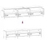 Cold rolled steel TV stand white 202x39x43.5 cm by , TV Furniture - Ref: Foro24-851351, Price: 172,63 €, Discount: %