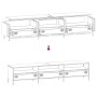 TV-Ständer aus kaltgewalztem Stahl weiß 202x39x43,5 cm von , TV-Möbel - Ref: Foro24-851351, Preis: 174,83 €, Rabatt: %