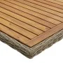 Garden dining table made of synthetic brown rattan 200x100x74 cm by vidaXL, Garden tables - Ref: Foro24-310143, Price: 175,39...