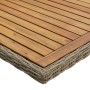 Mesa de comedor de jardín ratán sintético marrón 200x100x74 cm de vidaXL, Mesas de jardín - Ref: Foro24-310143, Precio: 176,2...