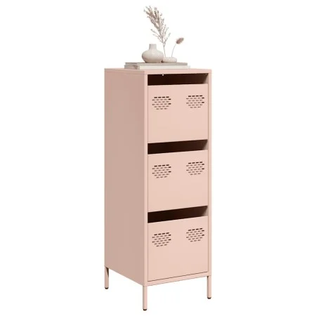 Aparador de acero rosa 39x35x103,5 cm de , Aparadores - Ref: Foro24-851401, Precio: 85,50 €, Descuento: %