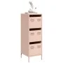 Aparador de acero rosa 39x35x103,5 cm de , Aparadores - Ref: Foro24-851401, Precio: 85,50 €, Descuento: %