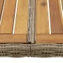 Garden dining table made of synthetic brown rattan 200x100x74 cm by vidaXL, Garden tables - Ref: Foro24-310143, Price: 175,39...