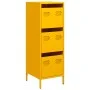 Senfgelbes Sideboard aus Stahl 39x35x103,5 cm von , Sideboards - Ref: Foro24-851403, Preis: 127,61 €, Rabatt: %